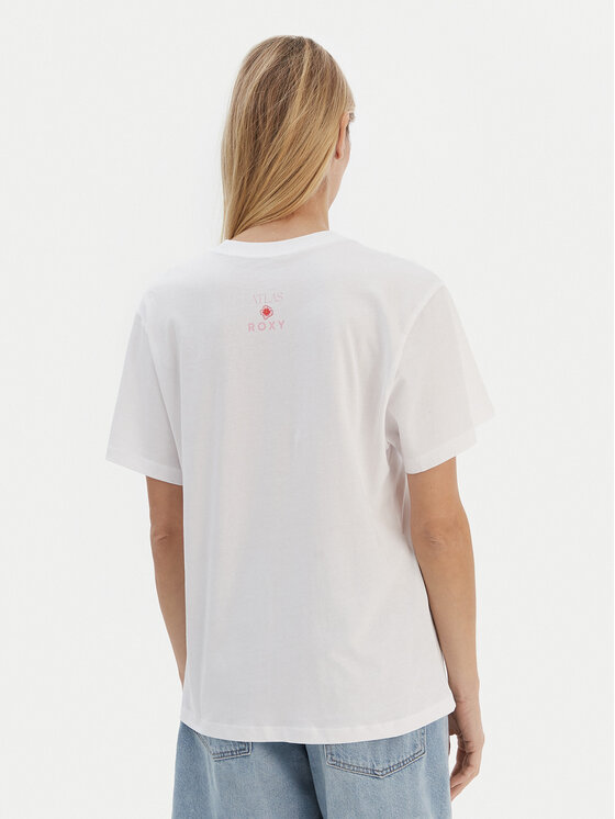 Roxy Roxy T-shirt ERJZT05899 Bijela Regular Fit