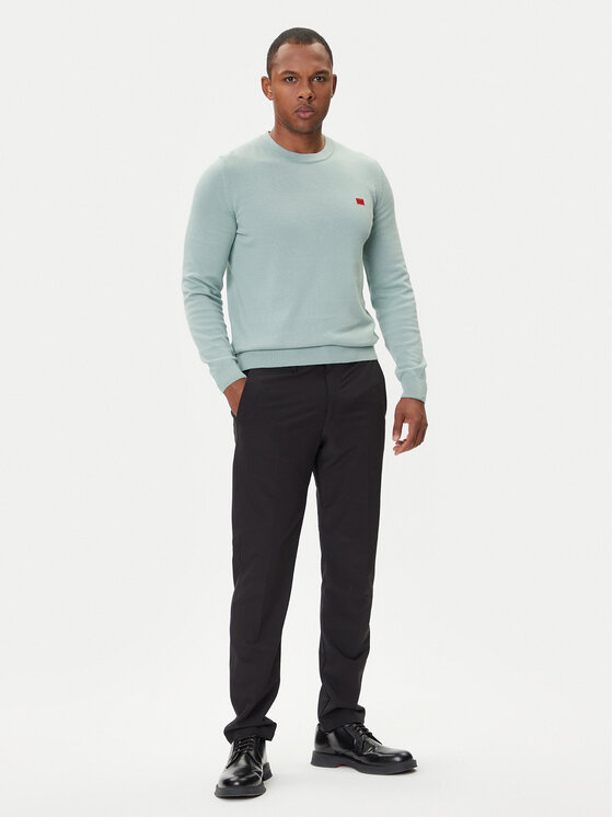 HUGO HUGO Pulover San Cassius-C1 50475083 Zelena Regular Fit