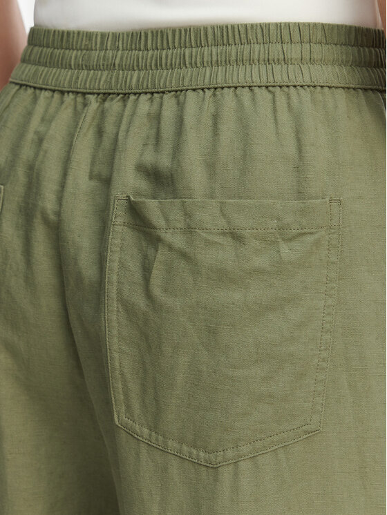 Tommy Jeans Tommy Jeans Pantaloni di tessuto DW0DW22285 Verde Loose Fit