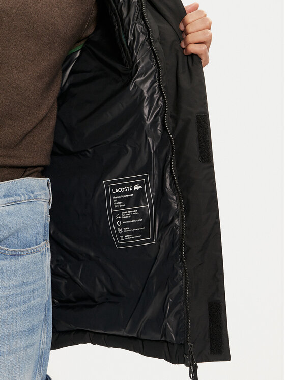 Lacoste Lacoste Μπουφάν πουπουλένιο BH1583 Μαύρο Regular Fit