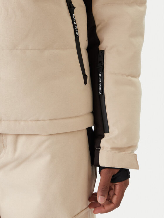 Guess Guess Lyžařská bunda M5BL0N WF182 Béžová Regular Fit
