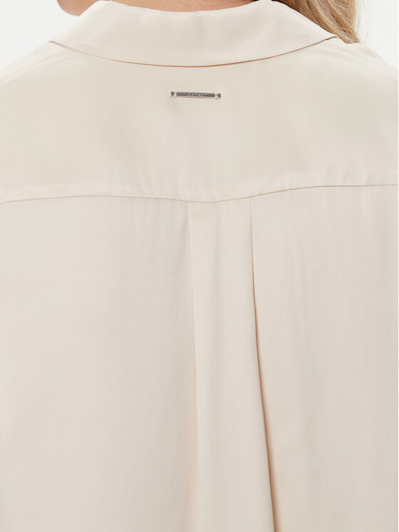 Calvin Klein Calvin Klein Marškiniai K20K206299 Smėlio Relaxed Fit