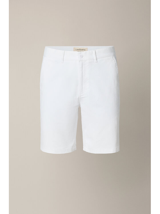 Lancerto Lancerto Szorty materiałowe Havana SZO082126000001 Biały Regular Fit