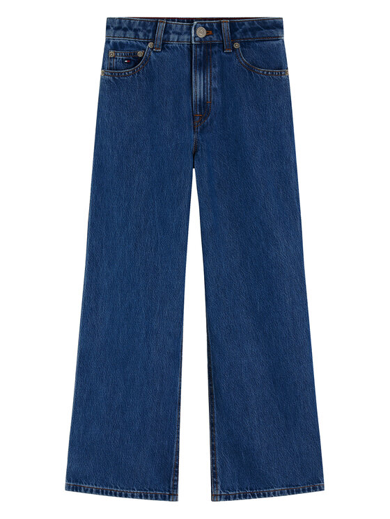 Tommy Hilfiger Tommy Hilfiger Jeansy Mabel KG0KG09421 Granatowy Wide Leg