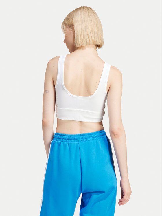 adidas adidas Sutien top adicolor Trefoil IN4116 Alb