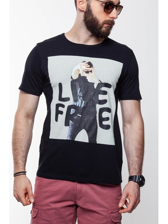 Lee Lee T-shirt PHOTO TEE Nero Regular Fit