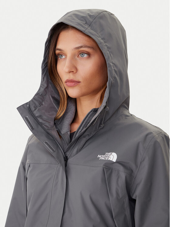 The North Face The North Face Nepremokavá bunda Antora NF0A8BKD Sivá Regular Fit