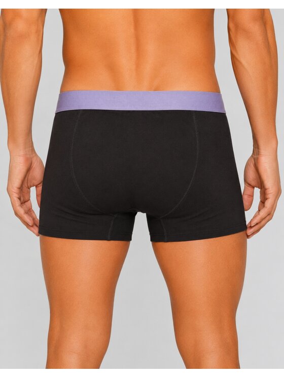 Wrangler Wrangler Bokserki Baldwin 3 Pack Cotton Elastane Trunks Czarny