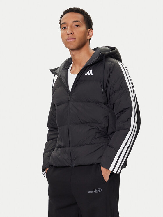 adidas adidas Geacă din puf Essentials Climawarm 3-Stripes JM4165 Negru Regular Fit