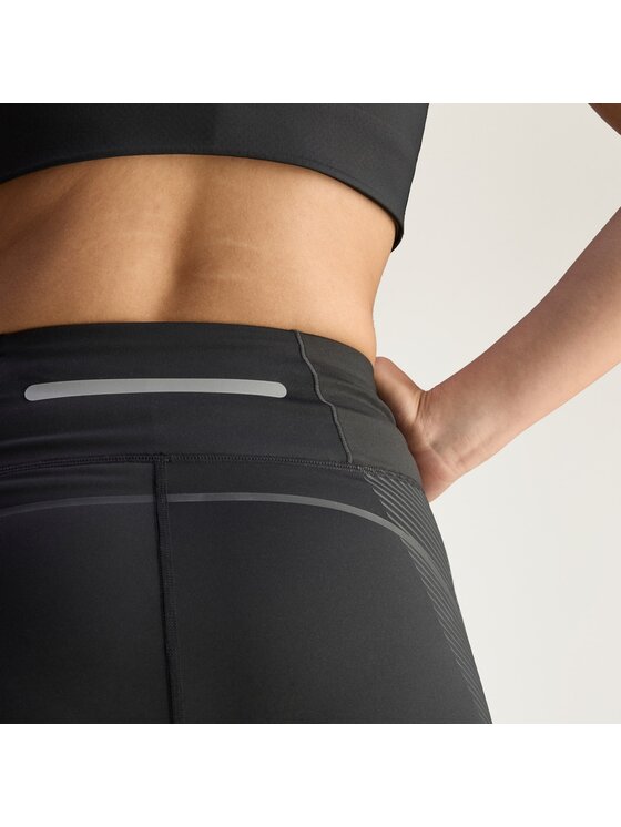 adidas by Stella McCartney adidas by Stella McCartney Szorty sportowe by Stella McCartney TruePace Running Leggings Short Czarny Fitted Fit