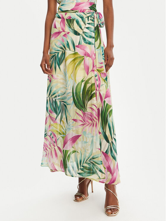 Guess Guess Midi sukně W5GD66 WH9Z2 Barevná Regular Fit