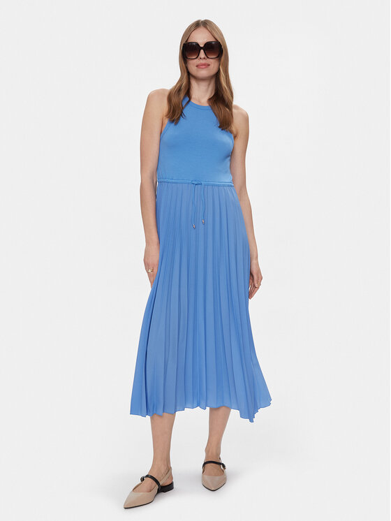 Tommy Hilfiger Tommy Hilfiger Rochie de zi WW0WW39342 Albastru Regular Fit