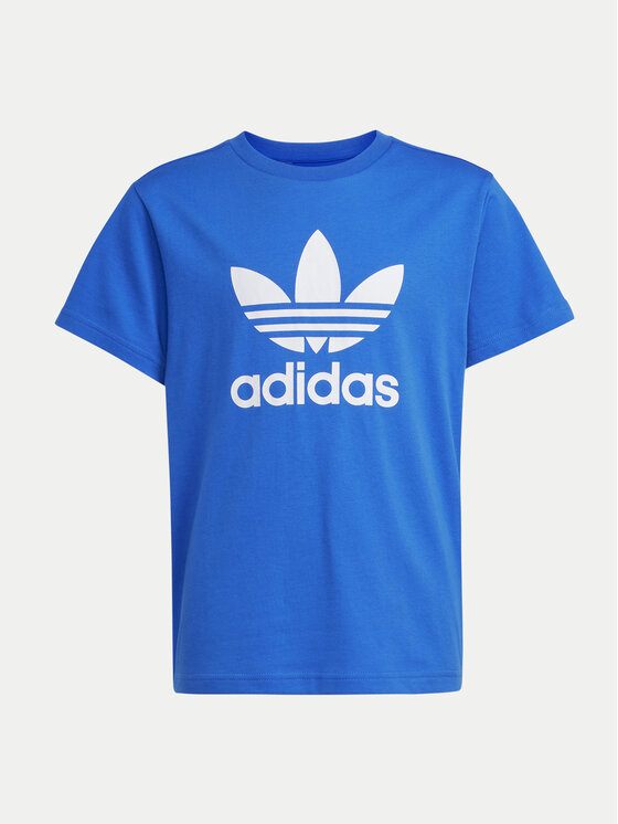 adidas adidas T-Shirt adicolor Trefoil IY7425 Niebieski Regular Fit