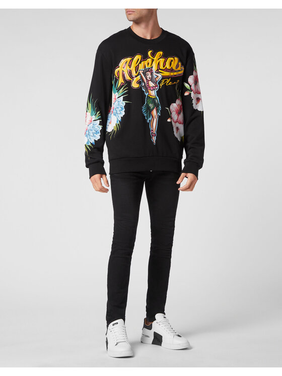 PHILIPP PLEIN PHILIPP PLEIN Bluza 2507 Czarny Regular Fit