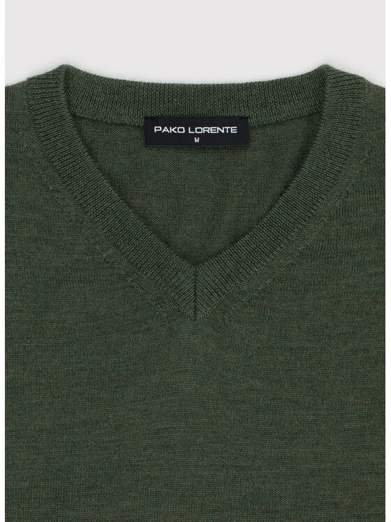 Pako Lorente Pako Lorente Sweter P25WP-2X-018 Zielony Classic Fit