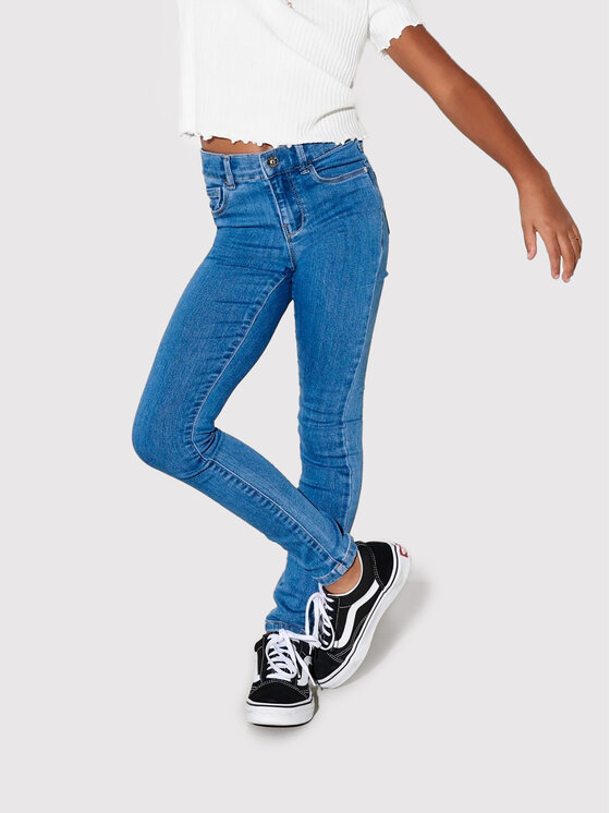 Kids ONLY Jeans Hlače Rain 15234586 Modra Skinny Fit