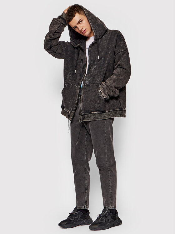 Felpa Unisex Banda Grigio Overisze