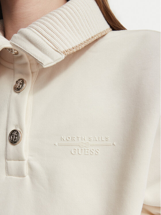 Guess Guess Bluza W6YQ22 K5315 Kremowy Regular Fit