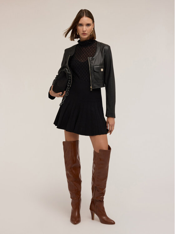 Motivi Motivi Płaszcz R334Q001057N033 Czarny Cropp Fit