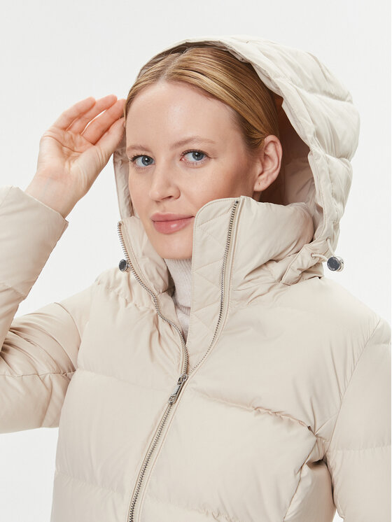 Tommy Hilfiger Tommy Hilfiger Пухено яке WW0WW38934 Бежов Regular Fit