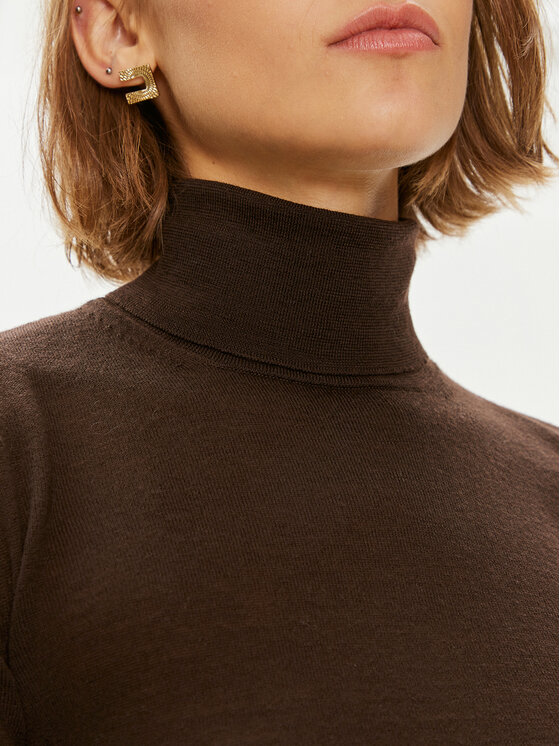 Max Mara Leisure Max Mara Leisure Rollkragenpullover Vadius 2426366098 Braun Standard Fit