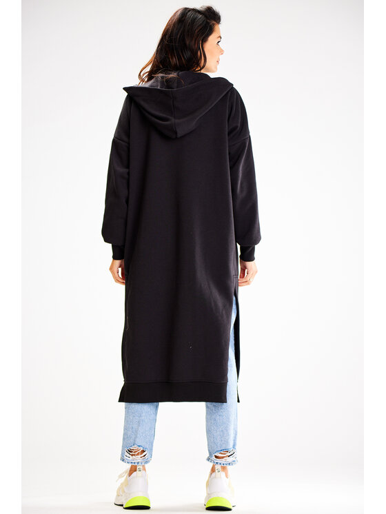 Awama Awama Mikina A613 Čierna Basic Fit