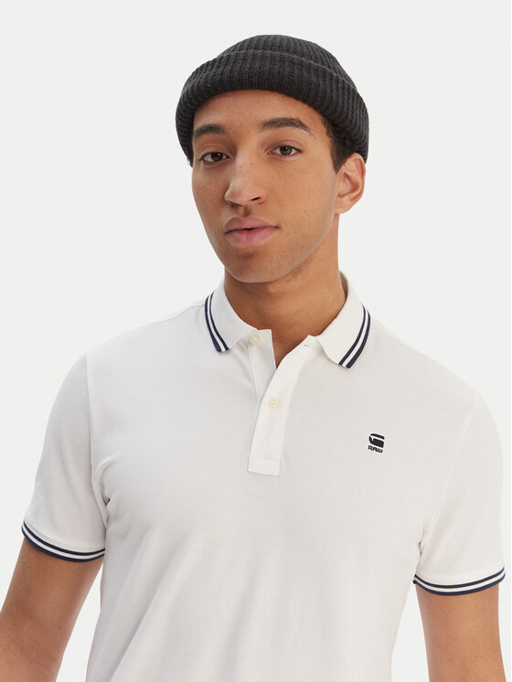G-Star Raw G-Star Raw Tricou polo Dunda D17127-5864 Alb Regular Fit