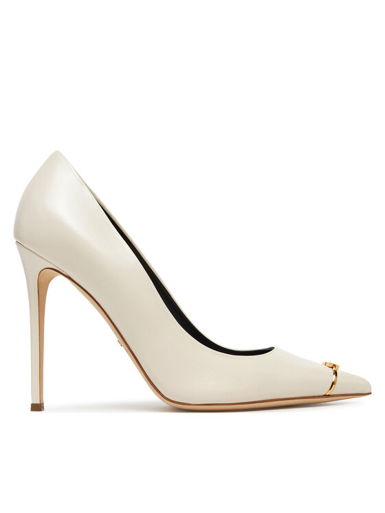 Pantofi cu toc subțire Elisabetta Franchi SA-74L-52E2-V500 Bej