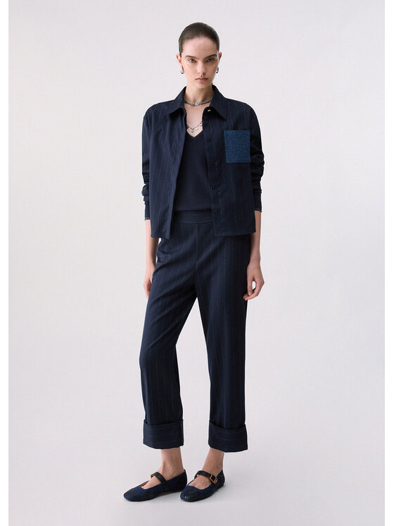 Liu Jo Liu Jo Pantalone da abito WF6250T731AL9173 Azzurro chiaro Regular Fit