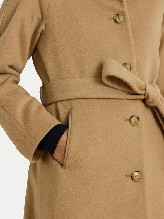 LAUREN RALPH LAUREN LAUREN RALPH LAUREN Vlněný kabát 297P04140002 Béžová Regular Fit