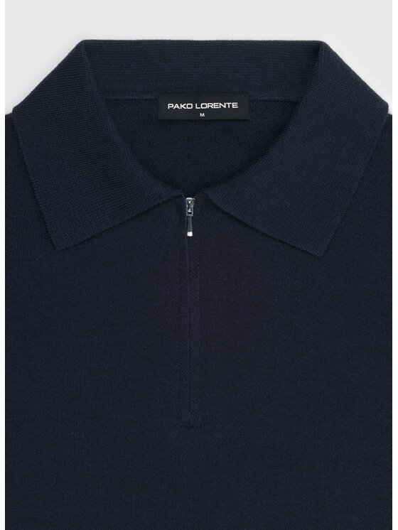 Pako Lorente Pako Lorente Sweter P26WF-2X-006 Granatowy Straight Fit
