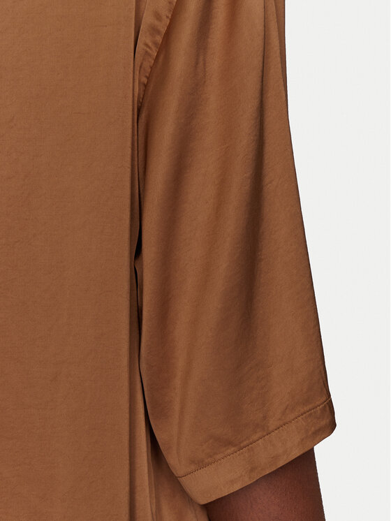 ViCOLO ViCOLO Bluzka TD0013 Brązowy Relaxed Fit