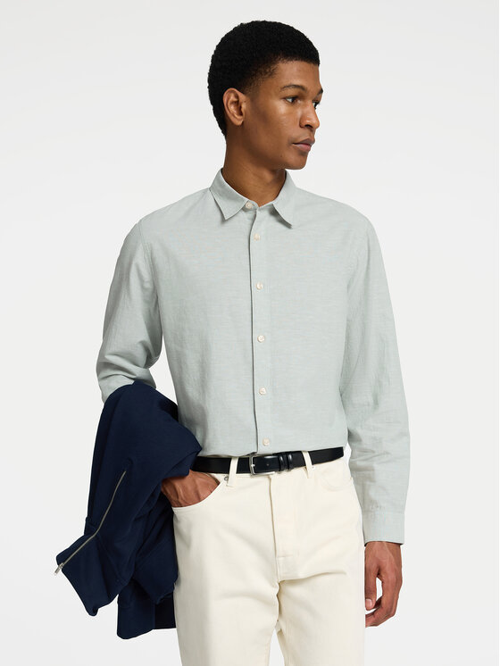 Selected Homme Selected Homme Košile 16078867 Zelená Slim Fit