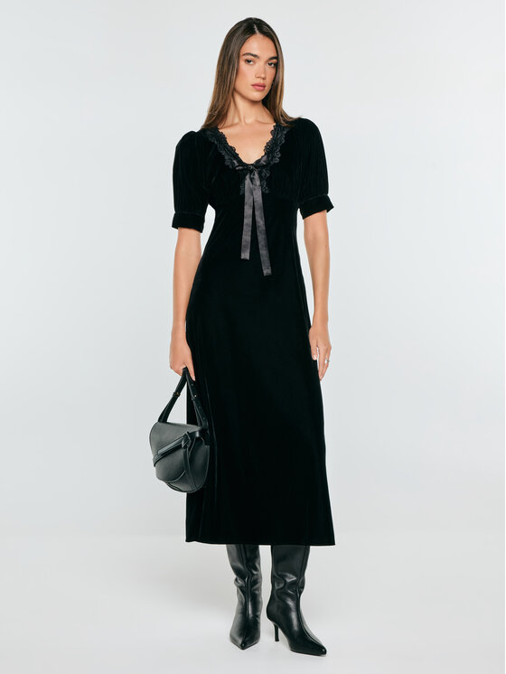BIG STAR BIG STAR Sukienka codzienna CHRISTINA Czarny Slim Fit