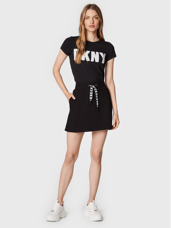 DKNY Sport DKNY Sport Спідниця трапеція DP3S5017 Чорний Regular Fit
