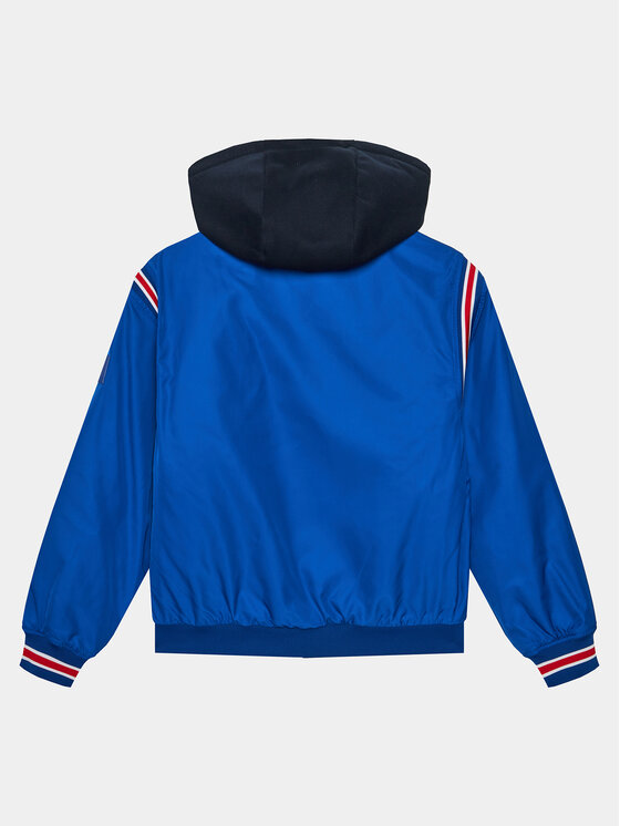 Tommy Hilfiger Tommy Hilfiger Bundy bomber Th Logo Bomber Jacket KB0KB08742 Modrá Regular Fit