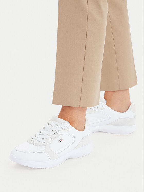 Tommy Hilfiger Sneakers Light Runner FW0FW09409 Alb