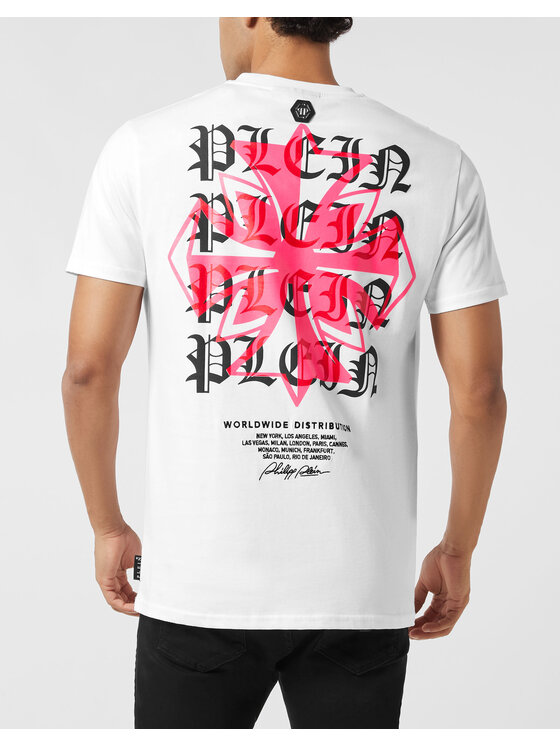 PHILIPP PLEIN PHILIPP PLEIN T-Shirt 26215 Biały Regular Fit