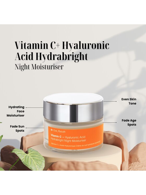dr. Eve Ryouth dr. Eve Ryouth Witamina C + kwas hialuronowy Hydrabright krem Krem na noc