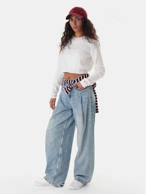 Tommy Jeans Tommy Jeans Kampsun Chenille DW0DW22028 Ekrüüvärv Regular Fit