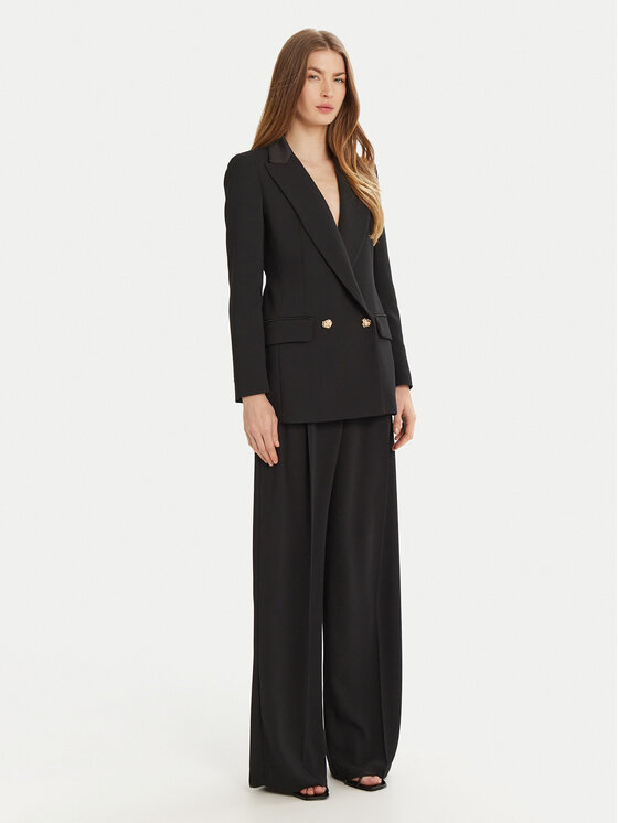 Marella Marella Spodnie palazzo Olinto 2513131053 Czarny Wide Leg
