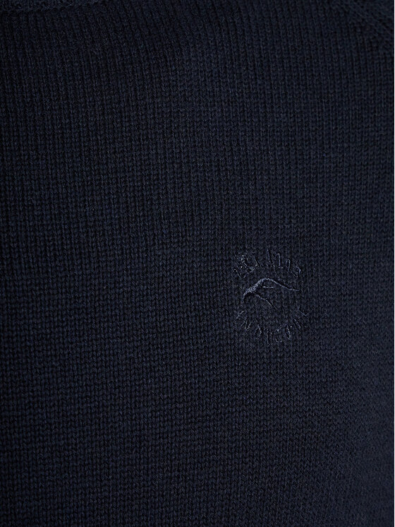 INDICODE INDICODE Sweter Santoro 35-718 Granatowy Regular Fit