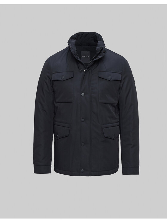 Borgio Borgio Kurtka przejściowa induno Granatowy Slim Fit