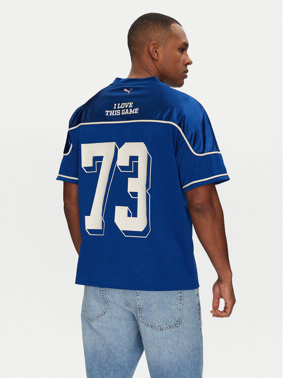 Puma Puma Majica Dress Code Football 630254 Modra Relaxed Fit