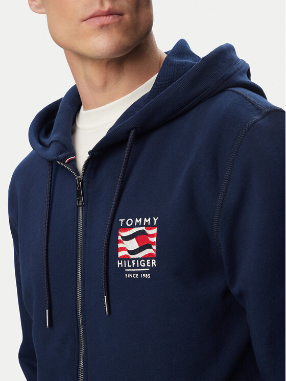 Tommy Hilfiger Tommy Hilfiger Majica dugih rukava MW0MW43382 Tamnoplava Regular Fit