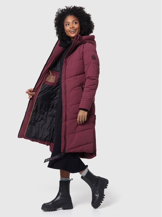 Marikoo Marikoo Kurtka zimowa Benikoo Bordowy Regular Fit
