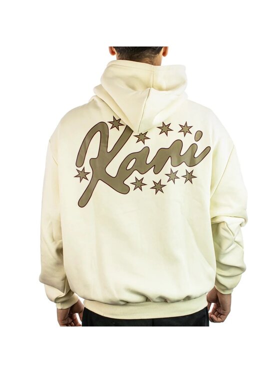 Karl Kani Karl Kani Felpa signature star print os hoodie Écru Regular Fit