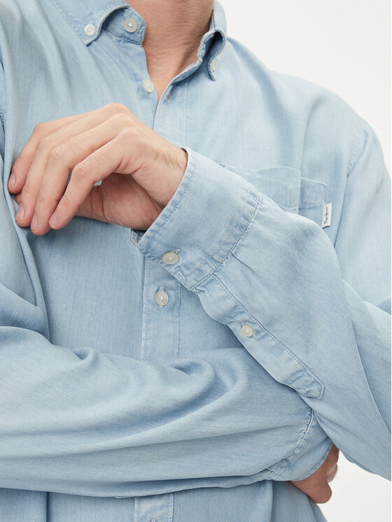 Pepe Jeans Pepe Jeans Cămașă Petri PM308513 Albastru celest Regular Fit