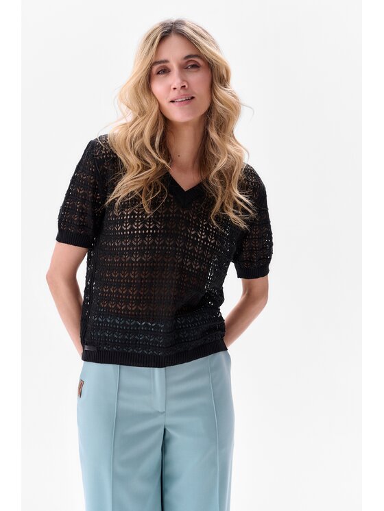 blue shadow blue shadow Bluzka Midnight Czarny Regular Fit