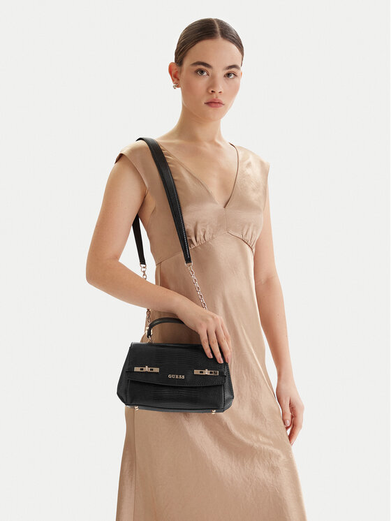 Guess Guess Дамска чанта Melinda HWKL99 33200 Черен